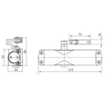 Samozamykacz hydrauliczny GEZE TS 1000 z ramieniem - 3