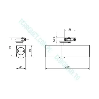 Samozamykacz hydrauliczny GEZE TS 2000 z blokadą - 3
