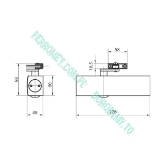 Samozamykacz hydrauliczny GEZE TS 2000 z blokadą - 3