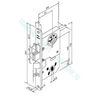 Zamek wpuszczany ABLOY LC210 (BODA 4865) - 3