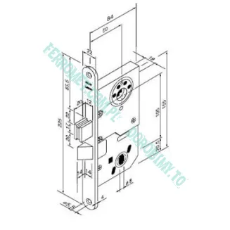 Zamek wpuszczany ABLOY LC210 (BODA 4865) - 3