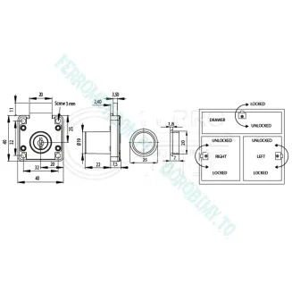 Zamek SISO CL-X850 - 2