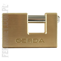 Kłódka mosiężna trzpieniowa GERDA T50