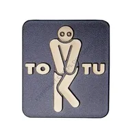 Samoprzylepne oznaczenie toalety TO TU