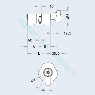 Wkładka atestowana EVVA MCS modułowa - 2