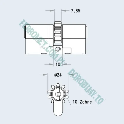 Wkładka atestowana EVVA MCS modułowa - 3