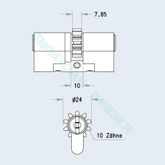 Wkładka atestowana EVVA MCS modułowa - 3
