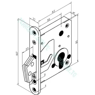 Zamek atestowany hakowy ABLOY 4232 - 2
