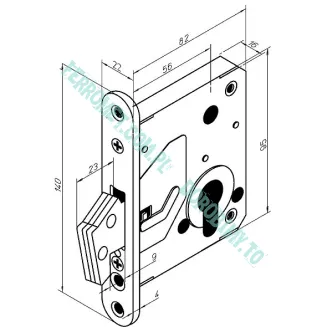 Zamek atestowany hakowy ABLOY 4232 - 2