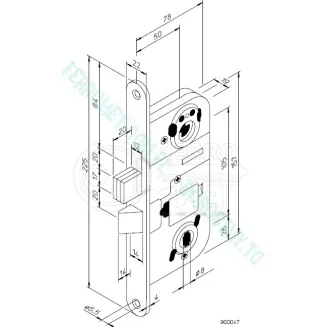 Zamek wpuszczany ABLOY LC200 (BODA 4565) - 2