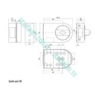 Zamek wierzchni GERDA ZN 100 - 9