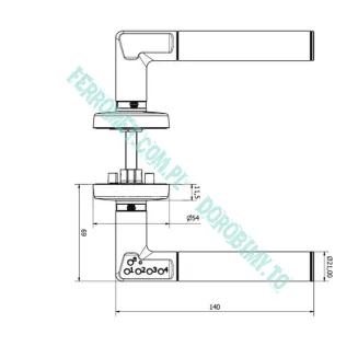 Klamka elektroniczna ASSA Code 8812 z szyfrem, lewa - 5
