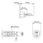 Wkładka cylindryczna LOB WT01 - 3