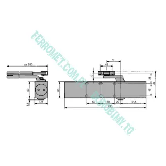 Samozamykacz hydrauliczny DORMAKABA TS71 z ramieniem - 5