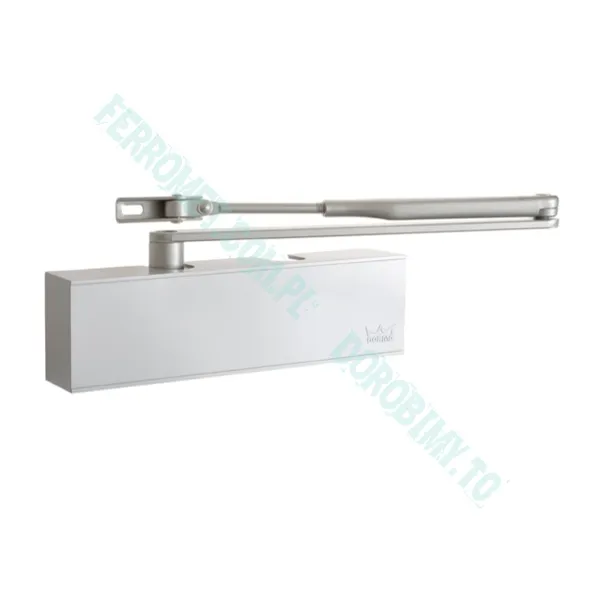 Samozamykacz Dormakaba TS71 w srebrnym wykończeniu  – model Classic Line o sile EN 3–4