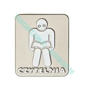 Samoprzylepne oznaczenie toalety CZYTELNIA - 3