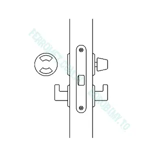 Zamek wpuszczany ABLOY 4291 WC - 3