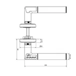 Klamka elektroniczna ASSA Code 8812 z szyfrem, prawa - 5