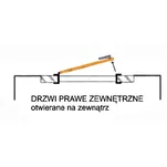 Atestowany zamek wierzchni GERDA TYTAN ZE-1 zewnętrzny, grafit - 5
