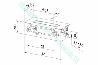 Elektrozaczep Bira seria ES1 - 2