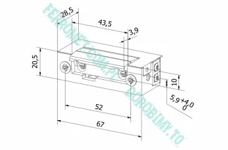 Elektrozaczep Bira seria ES1-001 - 2