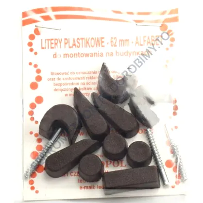Litery A-Z do oznakowania posesji, 62 mm - 3