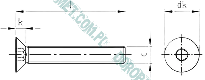 Śruba do wkładki M5x60 PH - 2