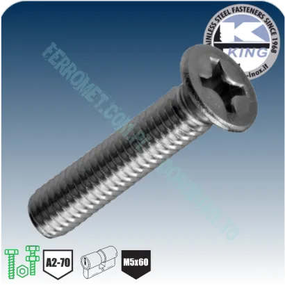 Śruba do wkładki M5x60 PH