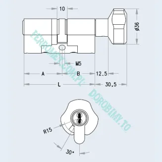 Wkładka atestowana EVVA EPS modułowa - 2