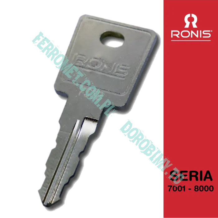 Dorobienie klucza RONIS 7001 - 8000