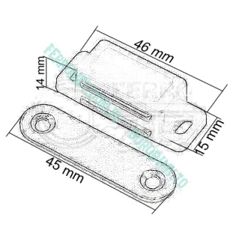 Zatrzask meblowy, magnetyczny - 2