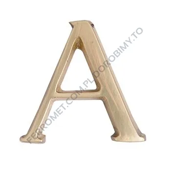 Mosiężne litery A-Z do oznakowania posesji, 10 cm