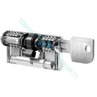 Wkładka atestowana EVVA MCS modułowa z gałką - 5