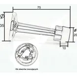 Odbojnik drzwiowy na ścianę - 3