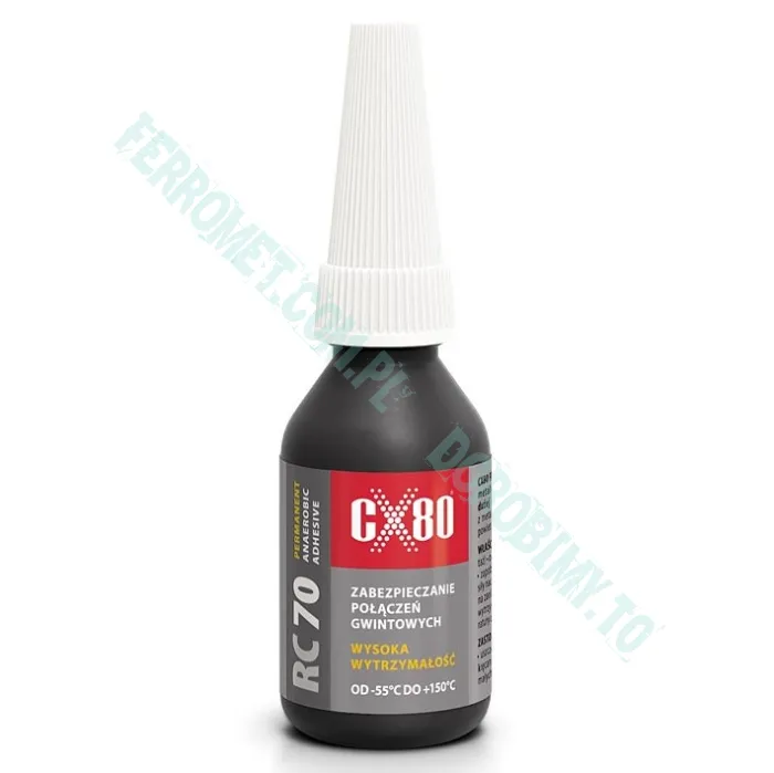 Klej do gwintów o mocnej sile wiązania CX80 RC70