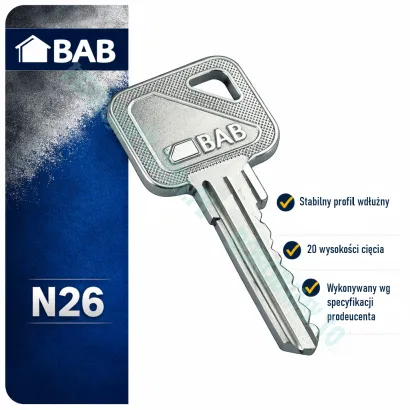 Dorobienie klucza BAB N26