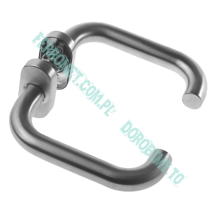 Klamka INOX na owalnym szyldzie, U-form