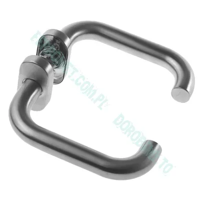 Klamka INOX na owalnym szyldzie, U-form